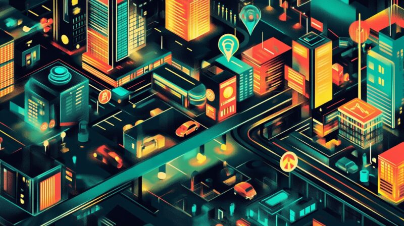 Légende : Un paysage urbain futuriste illustrant la connectivité IoT avec des appareils intelligents et des réseaux numériques.Texte alternatif : Illustration numérique stylisée d'une ville futuriste et lumineuse avec des symboles IoT, des bâtiments, des véhicules et des routes connectés.

Fait : L'Internet des objets (IoT) connecte les appareils physiques à Internet, leur permettant de collecter et de partager des données, améliorant ainsi l'efficacité des villes, des maisons et des industries intelligentes.